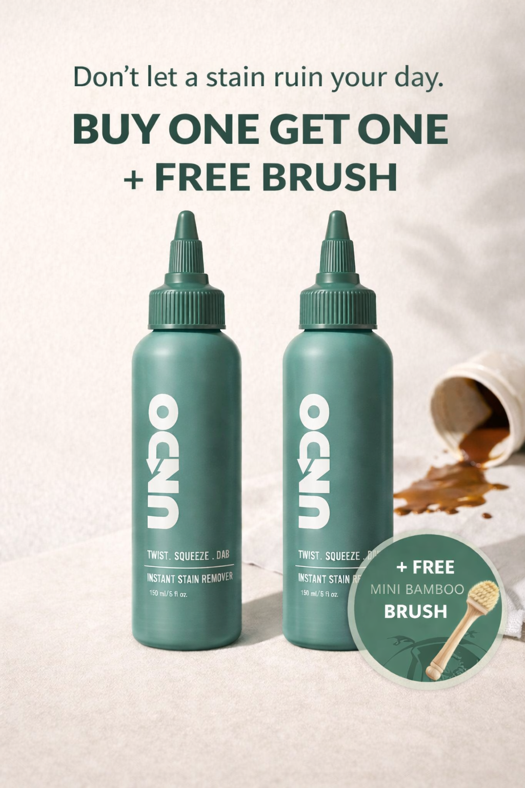 Instant stain remover